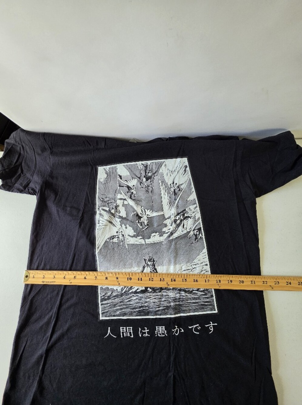Neon‎ Genesis Evangelion Manga Design Tee Shirt Size XL Black Short Sleeve Anime - Picture 8 of 12